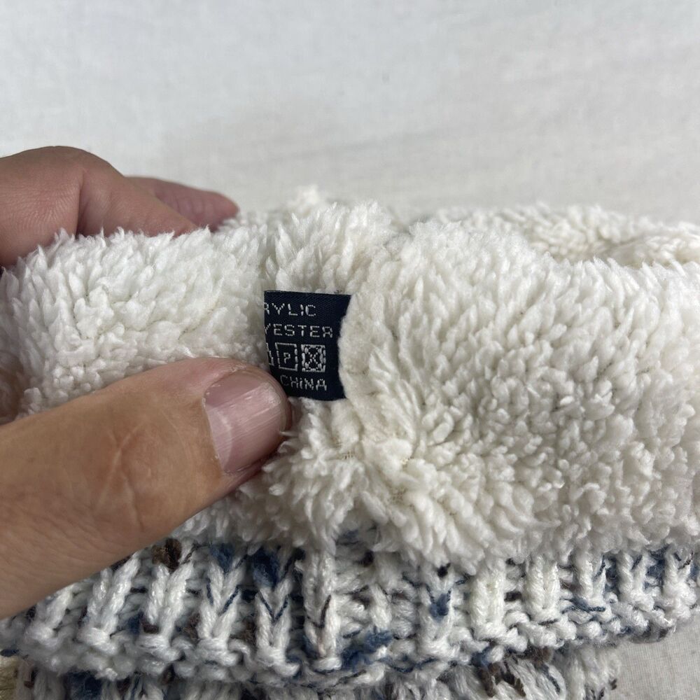 UGG  Australia UGG Cable Knit Faux Fur Pom Beanie Comfy Winter Warm Hat - Picture 6 of 9